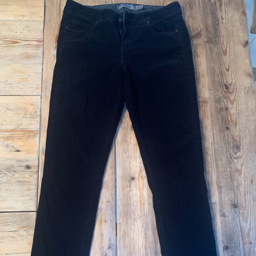 Paige Skyline Black Cordouroys